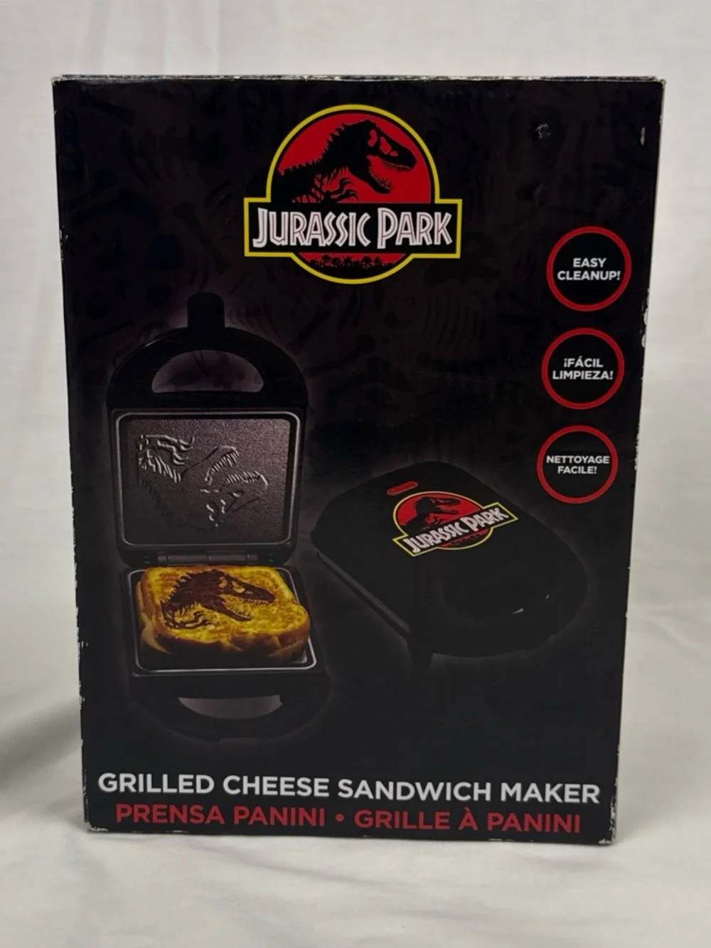 Uncanny Brands Jurassic Park Grilled Cheese Panini Press Maker